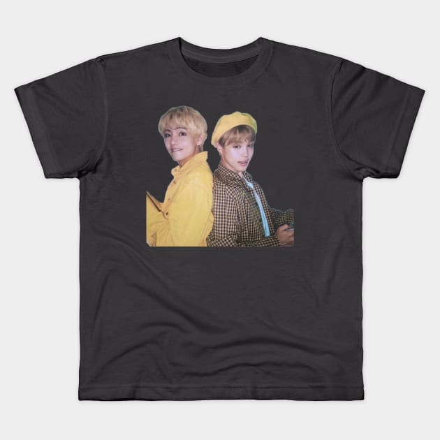 v and jimin // vmin Kids T-Shirt by earthling